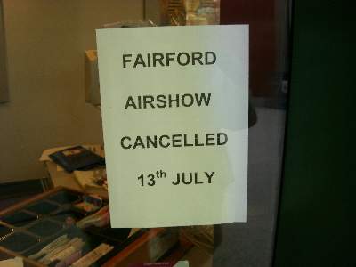 Fairford Airshow Cancelled