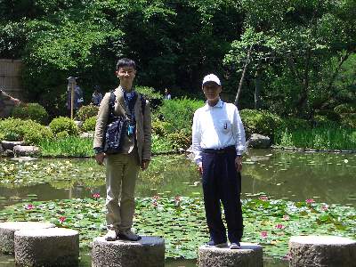 生前の義父と奥村 (京都で)